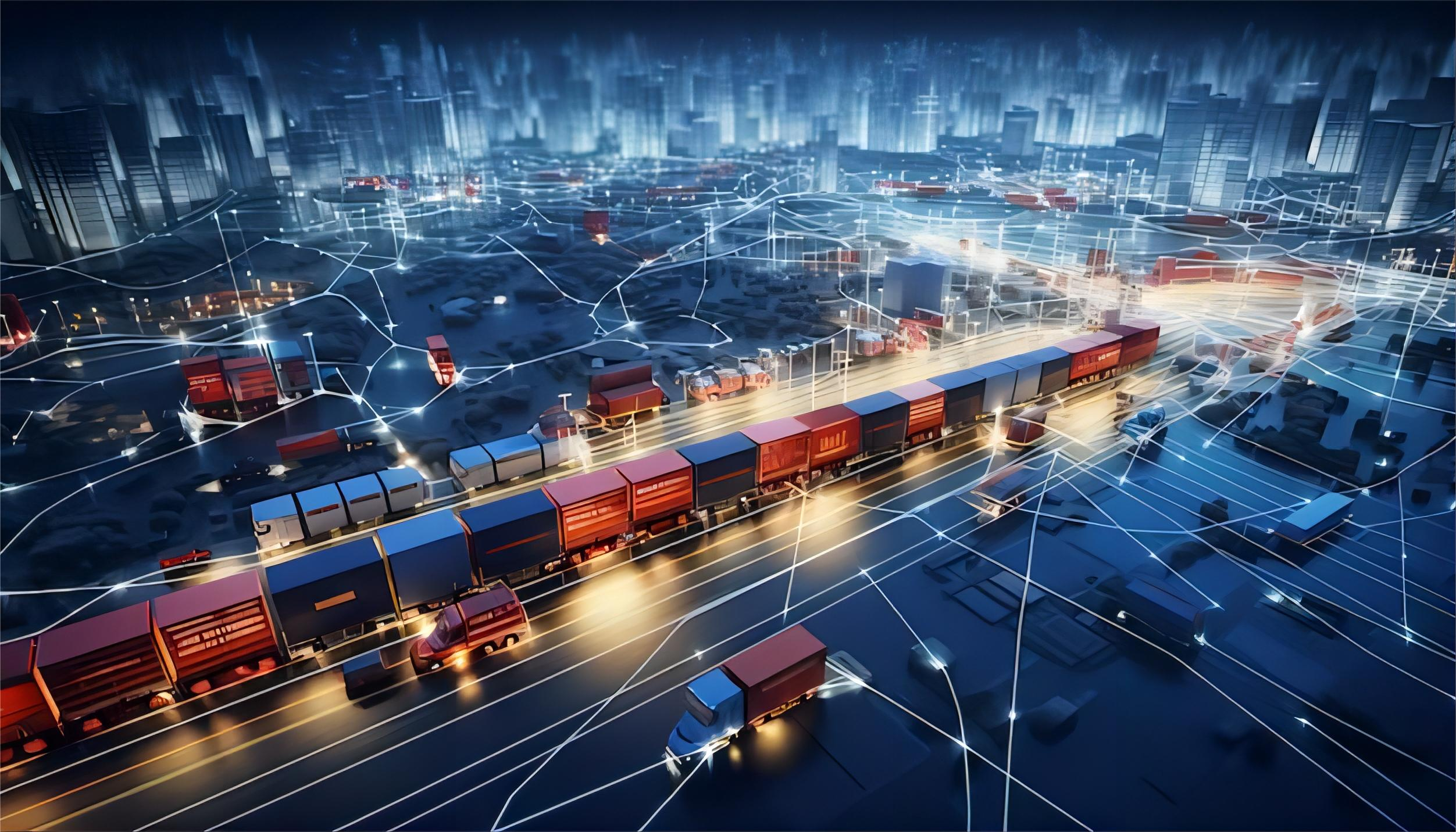Container yard at a major Chinese shipping hub