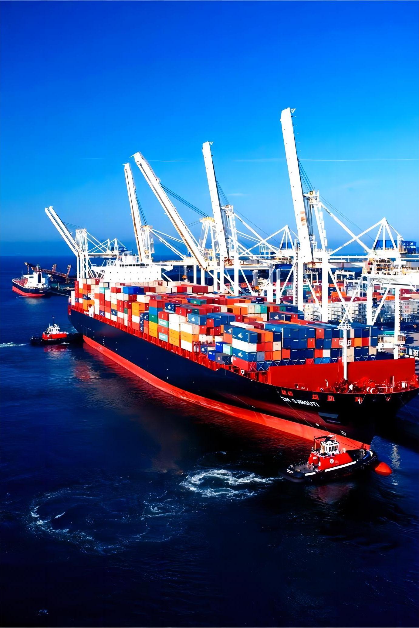 Global shipping route map showing connections between China and the West