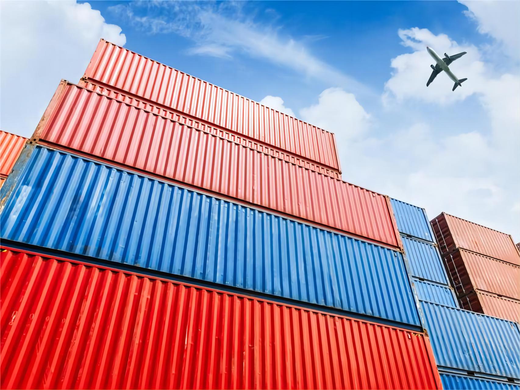 International shipping container route from China to the Middle East