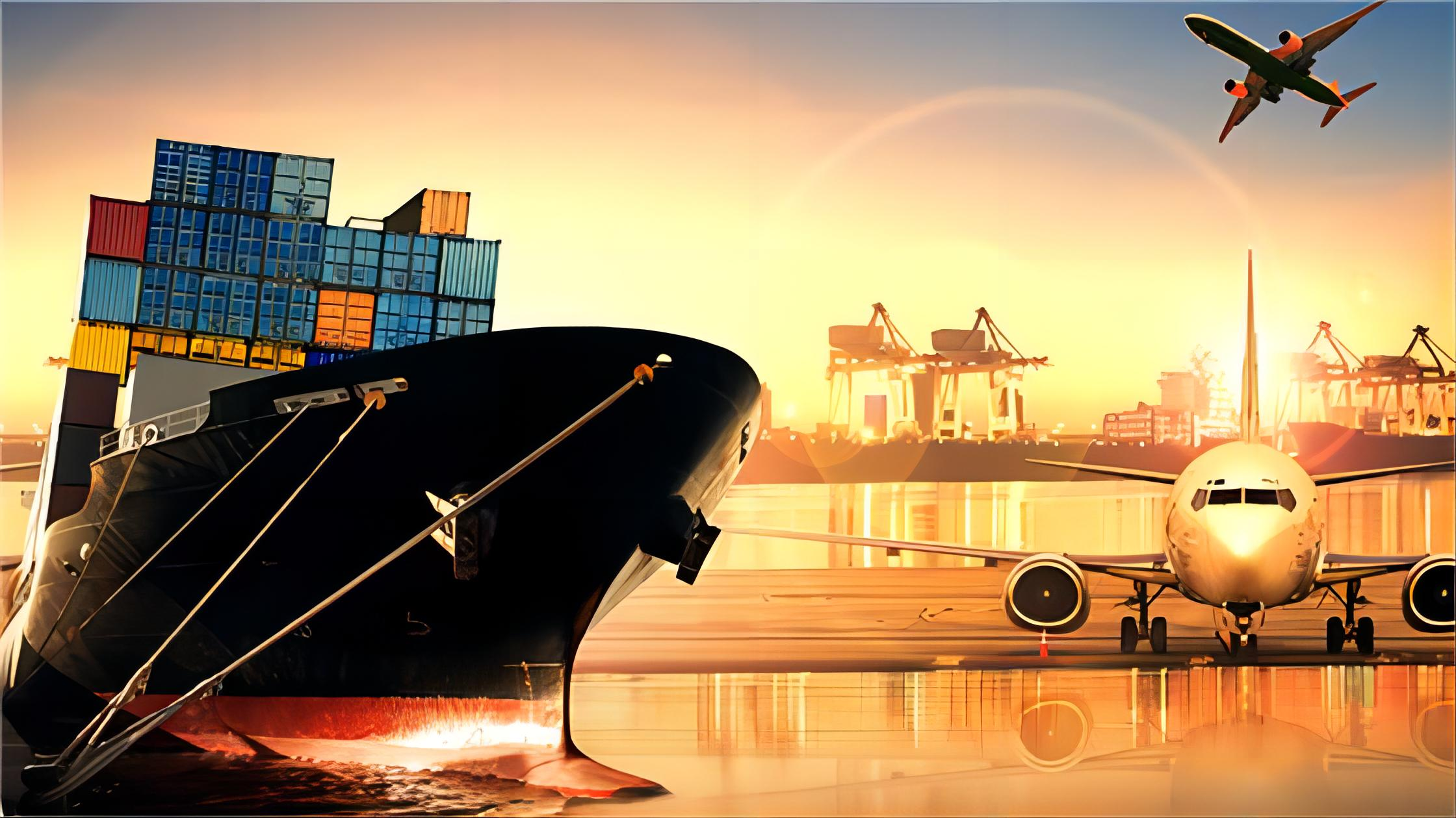 Logistics professional checking customs documentation for international shipping