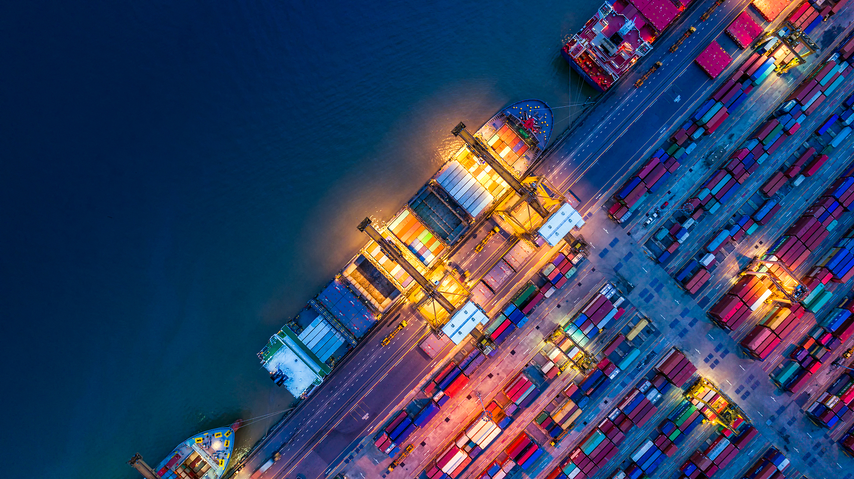 Container pricing and transit time data for major shipping routes