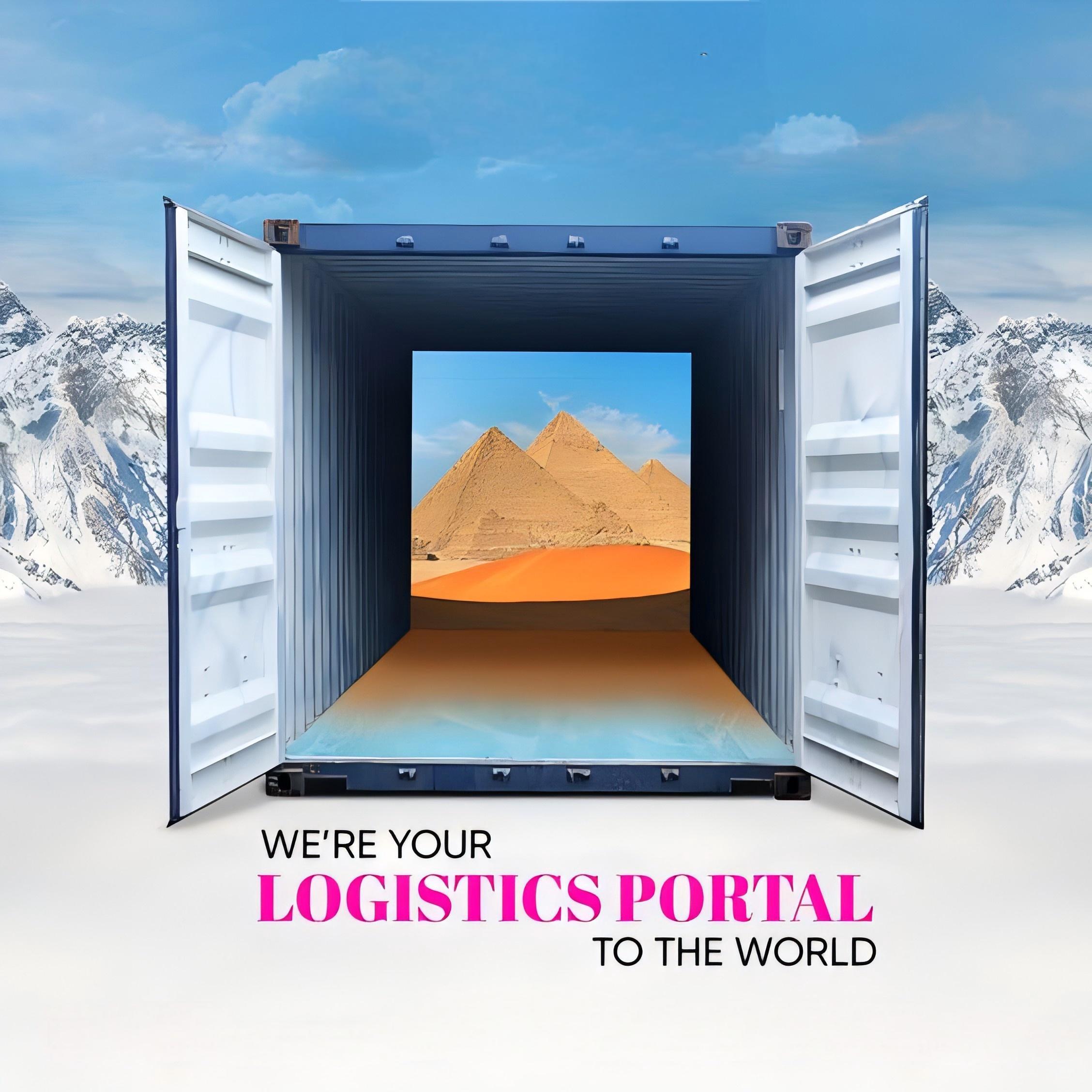 Professional logistics manager overseeing shipping containers in a busy Chinese port