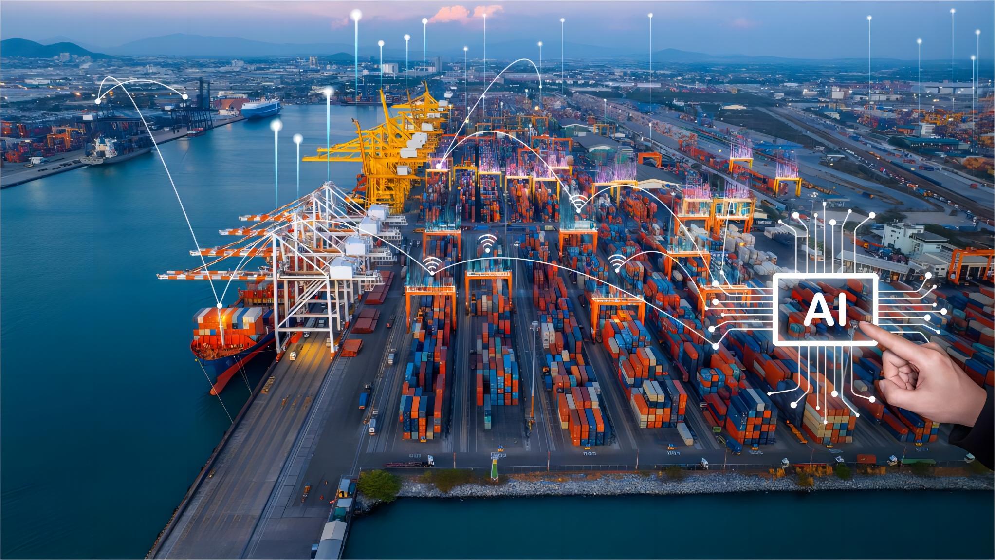 Global logistics hub in China showing cargo containers and cranes in 2026