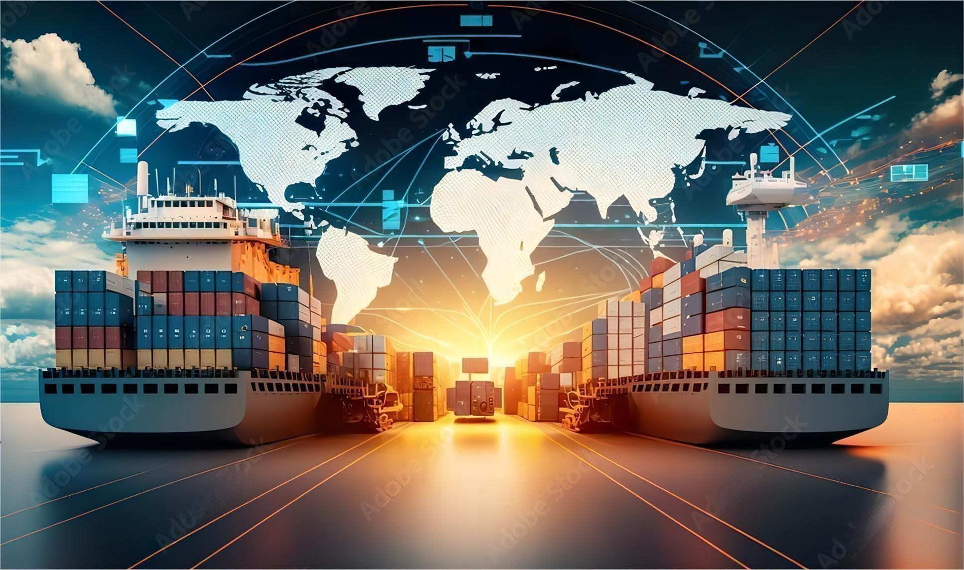 Global logistics and ecommerce fulfillment center map