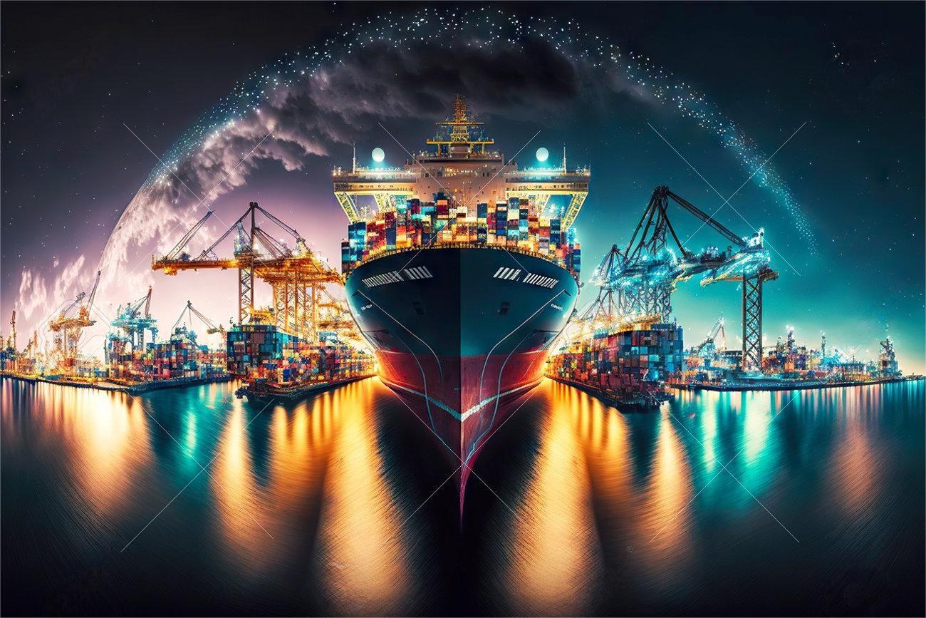 Global cargo shipping logistics