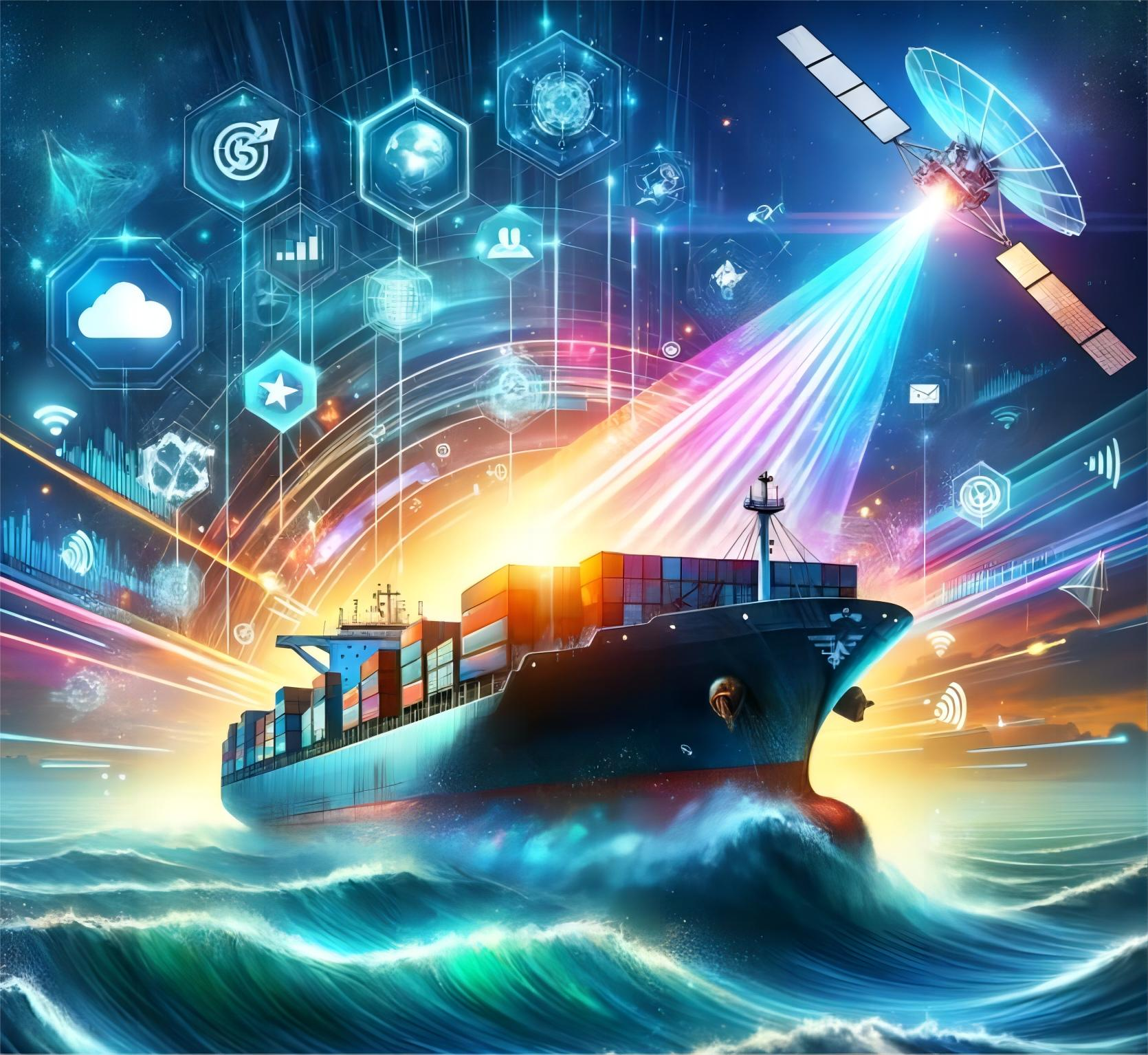 Cargo ship in port